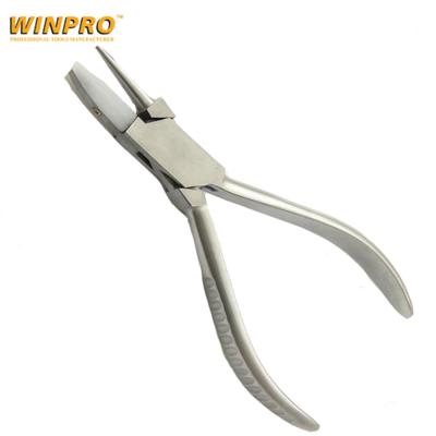 China MULTI FUNCTIONAL Half Jaw Flat Nylon Half Around Nose Clips Optician Pliers for sale