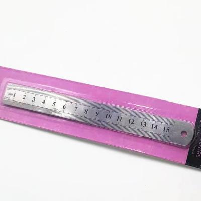 China Custom Stainless Steel Metal Stainless Steel Ruler For Students for sale