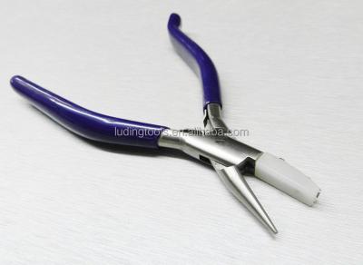 China Jewelry GUIDE PLIERS FLAT NYLON JAW and NOSE ROUND JEWELRY MAKING BENDING PLIERS for sale