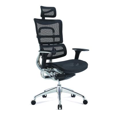 China Luxury Honghai Adjustable Furniture Black Color (Size) All Boss Ergonomic Office Chair Mesh Lifting Reclining Swivel Modern for sale