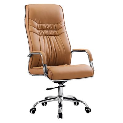 China Classic Luxury Ergonomic Adjustable Swivel (Height) Synthetic Leather Chair For Executive Office for sale