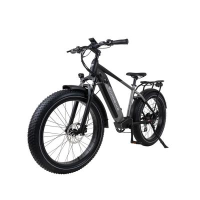 China Aluminum Alloy Men's Mountain Bike Hybrid Electric Fat Tire Ebike With Removable Hidden Battery for sale