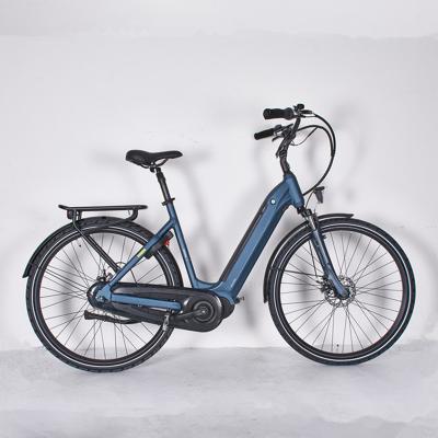 China Aluminum alloy 26 inch electric city bike e-bike women bike lithium battery drive motor ebike mid for sale