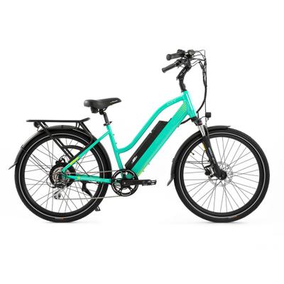 China 2021 aluminum alloy e bike female men women electric bike old city bicycle commuter step(by ebike 500watt electric bike for sale