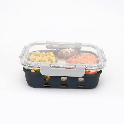 China Food Containers Food Storage Container Heatable Borosilicate Glass Food Containers for sale