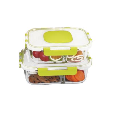 China Vacuum Microwavable Food Container With Divider for sale