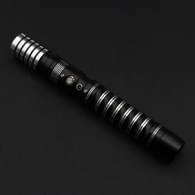 China Aluminum alloy& Professional Heavy Polycarbonate FOC Metal Duel Led Lightsaber Porcelain Swing Infinite Free Smooth Blaster Multiple Color Pops for sale