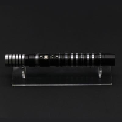 China FOCSABER Lightsaber Professional Acrylic Aluminum Sword Stand Low Transparent And Black Detachable Display for sale