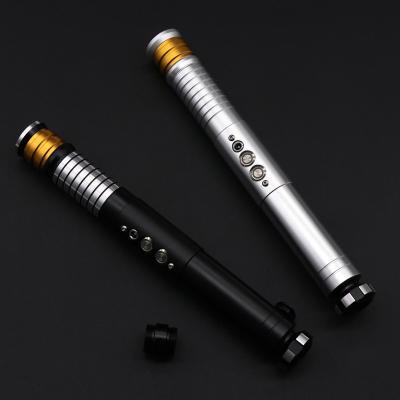 China Aluminum alloy& Polycarbonate FOCSABER RGB color change led lightsaber with multiple pop effects, blaster, flash on pixel blade clash and neo lightsaber for sale