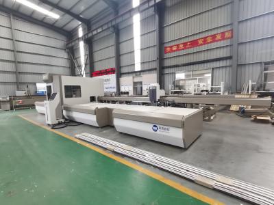 China 550 Saw Blade CNC Industrial Aluminium Cutting Centre For Curtain Wall With 45 And 90 Cutting Angle for sale