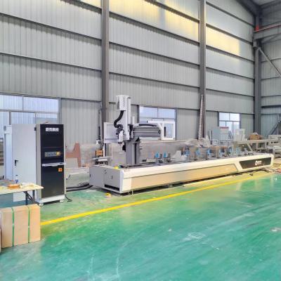 China Aluminium Cutting Machine CNC 4 Axis Drilling Milling And Cutting Machine For Curtain Wall And Window Door for sale