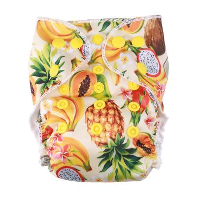 China Printed Oem China Wholesale Washable Baby Cloth Diapers Eco-Friendly Reusable New Born Cloth Diaper for sale