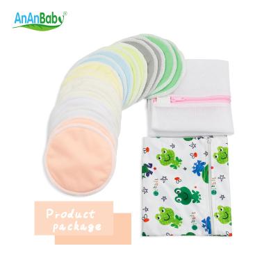 China ABSORBENT Ananbaby Hot Sell Bamboo Breast Pads Leakproof Wholesale Washable Nursing Pads Reusable Organic for sale