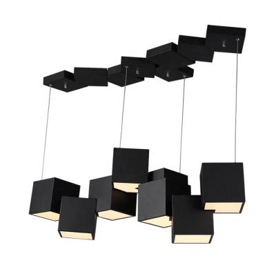 China Contemporary Creative Boutique Suspension Lamp Modern Black Shade Pendant Led Light For Kitchen for sale