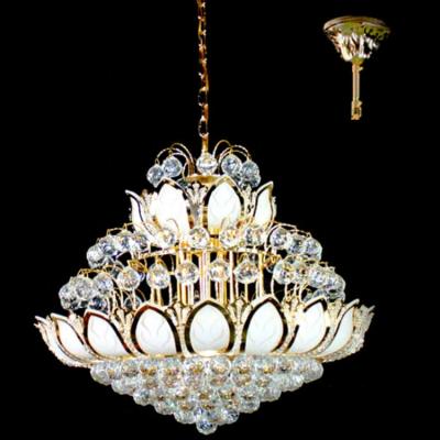 China Gold Supplier Modern Flower Hanging Low Celling Dining Villa Classic Foyer Crystal Chandeliers for sale