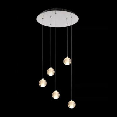 China Modern Residential Contemporary Indoor Crystal Vertical Led Nordic USA Nimble Pendant Lamp for sale