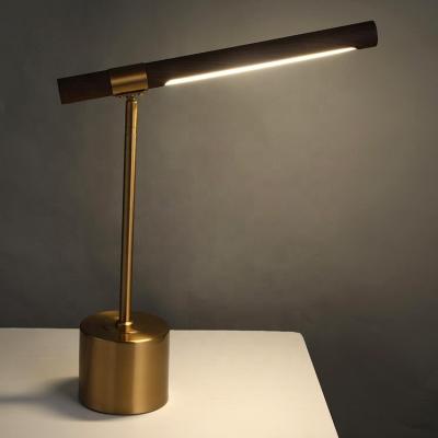 China Wholesale Modern Modern Room Nordic Wooden Adjustable Home Office Bedside Metal Decorative 7w Led Table Lamp for sale