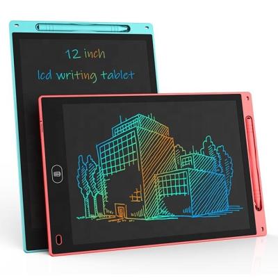 China High Quality Reusable Portable 12 Inch Kid Blackboard Desk Chart Designing LCD Writing Tablet Digital Kids Smart Writing Board for sale