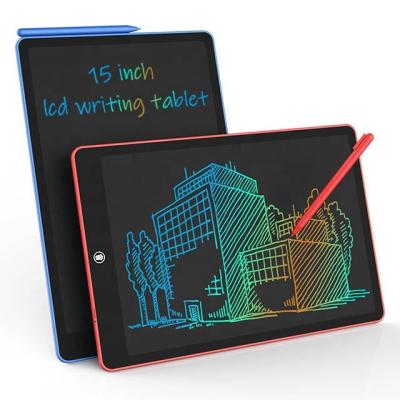 China 15 Inch LCD Writing Note Board Erasable Sketchbook LCD Writing Tablets Memo Pad Tablets For Kids Adults for sale