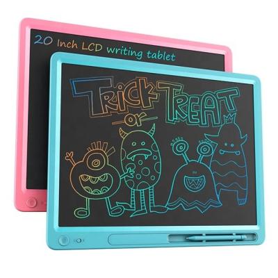 China Reusable School Office Stationery 20 Inch Multi Color LCD Drawing Board Electronic LCD Writing Tablet for sale