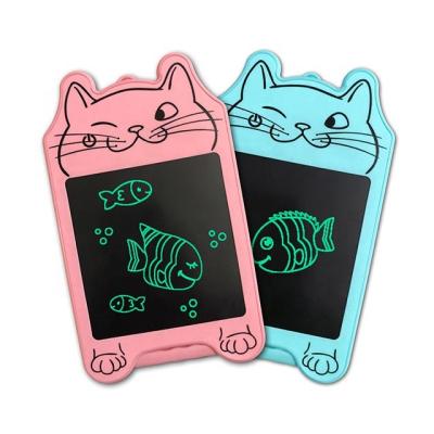 China Portable Promotional Gifts Customized Fortune Cat Shape 4.8 Inch Drawing Board Erasable Electronic Graphic LCD Writing Tablet for sale