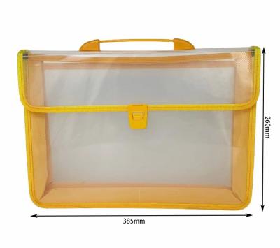 China Wholesale A4 F/C PP Good Quality Clear Transparent File Bag Expanding Folder ECO-FRIENDLY for sale