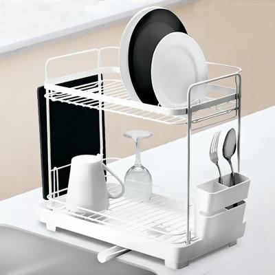 China Sustainable Household Metal Sink Kitchen Storage Rack Display Rack No Disassembly Dish Drying Rack for sale