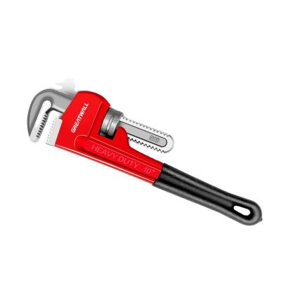 China Torque Carbon Steel Pipe Wrench, 8/10/12 Inch Strong Cast Iron Wrench for sale