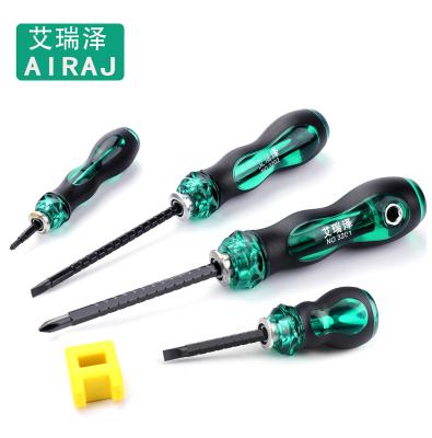 China Plastic Telescopic Dual Function Screwdriver with Cross Handle/Short/Long Handle Multifunctional Screwdriver for sale