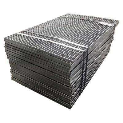 China 25x3 25x4 Press Locked Steel Grating Black Serrated Steel Bar for sale