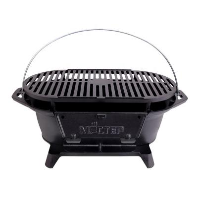 China Easily Assembled USA Outdoor Cast Iron Charcoal GRILL Heavy Duty Portable Grill Grills Charcoal Oven for sale