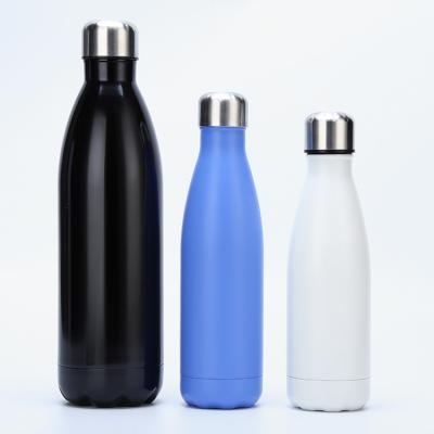 China Custom viable 17oz 500ml sublimation cola shape vacuum thermal water bottle wall stainless steel pure stainless steel double color mask for sale