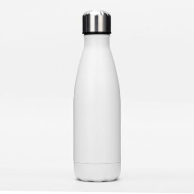 China Viable Flask 500ml Cola Shaped Water Bottle Insulated Stainless Steel Vacuum Cup With Cork Bottom for sale