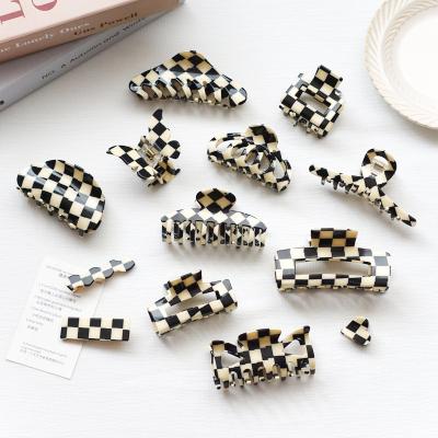 China Decorate hair Fashion brand European and American style acetate hair accessories hollow shark hairpin for sale