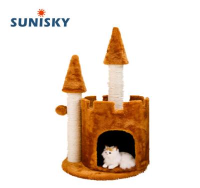 China Sustainable Cat Tree Castle / Cat Scratching Tower / Climbing Cat Tree DS-11 for sale