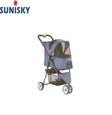 China Sustainable Easy Folding Outdoor Travel Pet Stroller For Cats Dogs for sale