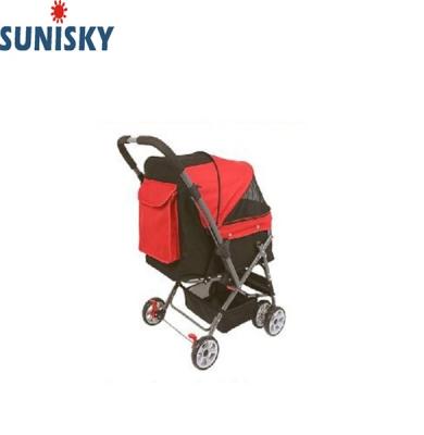 China Sustainable Luxury Waterproof Pet Travel Stroller For Cats Dogs for sale