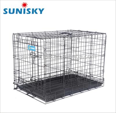 China Viable Large Size Dog Cage Luxury Metal Wire Cage for sale