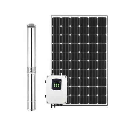 China New Technology Agriculture Solar DC Water Pump Solar Deep Well Pump System for sale