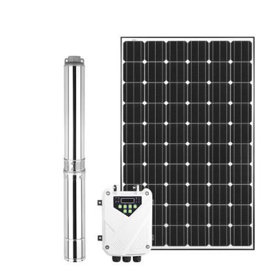 China Custom Agriculture Solar Powered Submersible Water Pumps High Head Solar Powered Pump for sale