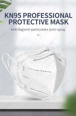 China GB2626 Approved KN95 Face Mask 5 Layer Protective Respirator FF2 BEF With Earloop for sale