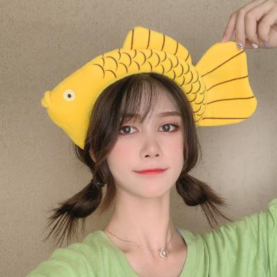 China Fashion Motion Cartoon Plush Funny Doll Head Band for Kids Girls Belongs Carrot Cut Dinosaur Hair Loop Head Headband for sale