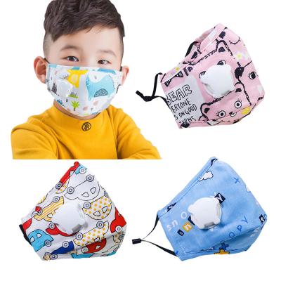 China Ear-hook adjustable headband child's face-mask with valve anti-smog fashion dust facemask three-dimensional cartoon with activated carbon filter face cover for sale