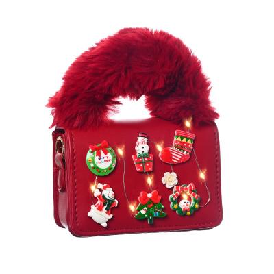 China Newspaper Used Good Quality Ladies Handbags Women Messenger Bag Cross -body Santa Claus Gift Portable Fashion Custom LOGO Handbags for sale