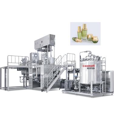 China 200L Mixer Shampoo Homogenizer Making Machine Vacuum Emulsifying Mixer for sale