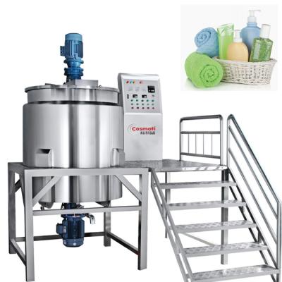 China Electric Liquid Homogenizing Mixer Industrial Mixer Shampoo Detergent Liquid Soap Gel Making Machine for sale