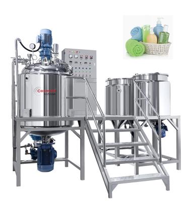 China 300l Electric Liquid Homogenizing Mixer Industrial Mixer Shampoo Detergent Liquid Soap Gel Making Machine for sale