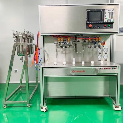 China 4 heads/6 heads Automatic Gouache Latte multi-color isolation cream pearl pattern filling machine for sale