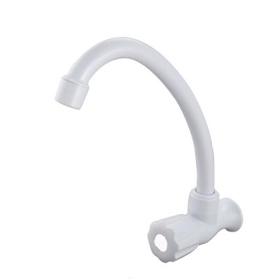 China Thermostatic White Round Handle Bathroom Faucets Kitchen Sink Faucet Wall Mounted Faucets for sale