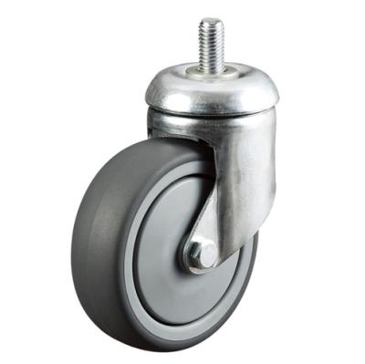 China Factory Sales 125mm Pneumatic Smooth Tape Caster Wheel For Supermarket Trolley for sale